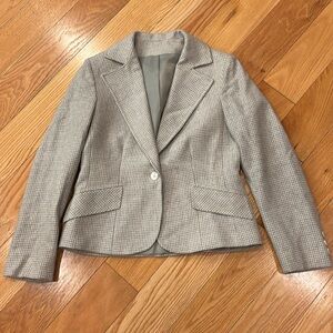 Devon Hall Gray Houndstooth Blazer